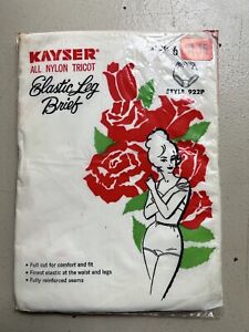 Kayser Vintage Stretch Cotton Nylon Brief Granny Panty White Sz 6