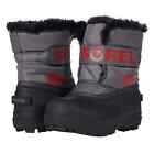SOREL Kids Grey Snow Commander Boots Size US 12 EU 29