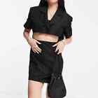 Topshop NWT two-in-one blazer mini dress in black Size 6