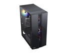 SAMA M2 TG Black ATX Mid Tower Gaming Computer PC Case w/ 4x120mm LED Fans