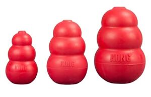 KONG Red Classic Dog Toy For Dogs Ball Chew Teething Aid ~ PICK SIZE