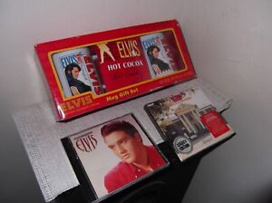 ELVIS PRESLEY SEALED CD LOT OF 2 WITH BONUS MUG GIFT SET