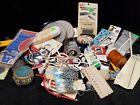 Lot Vintage Sewing Notions Junk Drawer Crafts Thread Buttons Needles + 2.12 lbs