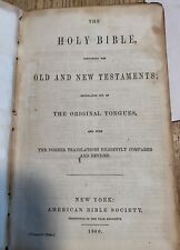 Civil War Period Bible With a Written 1861 Signature