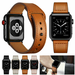 Genuine Leather Watch Band for Apple iWatch Series 9 8 7 6 5 4 41/42/44/45/49mm
