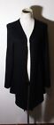 Women's LORD & TAYLOR Black Wool & Cashmere Cardigan Duster Sweater Size M