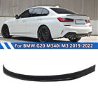 FOR 19-24 BMW G20 330i M340i M3 G80 GLOSS BLACK PERFORMANCE STYLE TRUNK SPOILER