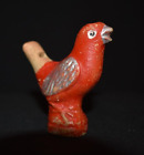 Water Chirping Bird Whistle fired clay & hand painted from Czech Republic