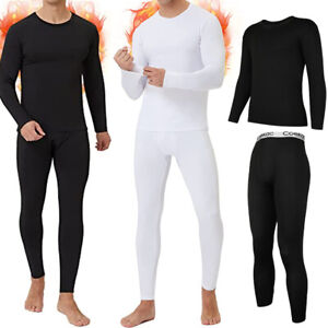 Winter Thermal Underwear for Men Soft Long Johns Set Warm Undershirt Base Layer