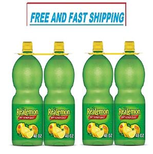 4 PACK - ReaLemon 100% Lemon Juice 48 oz. FREE SHIPPING
