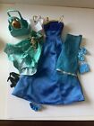 New ListingBarbie Clothes Lot Blue, Green Outfits With Accessories