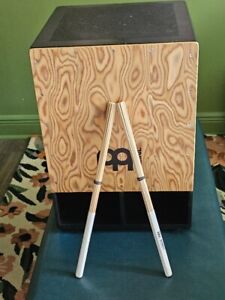 Used Meinl Jumbo Bass Subwoofer Cajon with Internal Snares w bamboo multi sticks