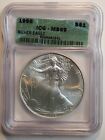 1996  SILVER EAGLE  ICG  MS 69 ***KEY DATE*** FREE SHIPPING 0241