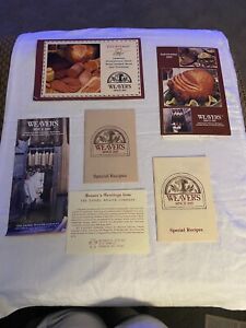 6 Vintage ADs/Recipes/Pamphlets for Weaver's Famous Lebanon Bologna PA 1990s