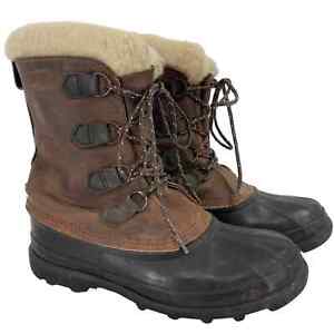 Sorel Men's Bighorn Leather Snow Boots Size 9