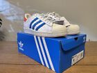 Size 8.5 - Adidas Superstar 82 Low White Blue Red
