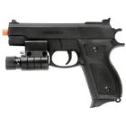 AIRSOFT TACTICAL SPRING PISTOL HAND GUN w/ LASER SIGHT LED FLASHLIGHT 6mm BBs BB