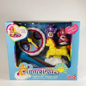 CARE BEARS Care-a-lot PLAYGROUND w/ HARMONY & LOVE-A-LOT Bears 2003 PLAYSET