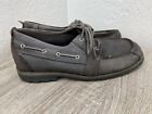 Men’s Timberland Heritage Dark Brown Leather Boat Shoes Size 11.5