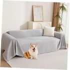 Light Gery Chenille Sofa Cover for Dogs 91