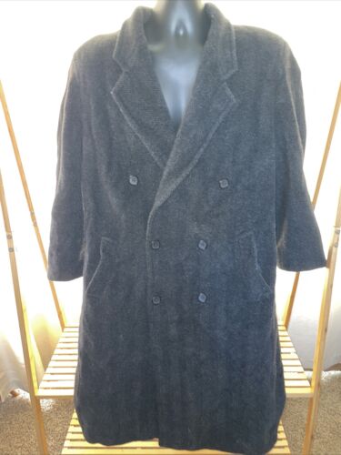 VTG NINO CERRUTI Overcoat Wool Coat 40 M Trench Double Breasted Jacket Italy