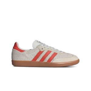 Adidas Originals Samba OG (CRYSTAL WHITE/PRELOVED RED/GUM M2) Men's Shoes IG1380