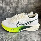 (FZ4017-100) Nike ZoomX VaporFly Next%3 White Green Volt Mens Sz 9.5 Wmns Sz 11