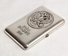 Faberge Antique Imperial Russian Sterling Silver Cigarette Case Military
