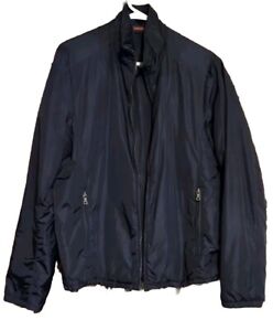 PRADA Men's Lightweight Insulated Nylon Jacket Blue Size Medium (Eu 50)