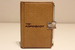 VINTAGE NOS ADVERTISING OF AIRLINES AEROFLOT NOTEBOOK NOTE PAD +PEN/1972's