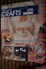 Bunny Basket Spring Flowers Easter Craft Pattern One Size McCall's 674 Uncut