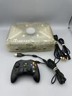 LIMITED EDITION XBOX CRYSTAL CLEAR CONSOLE +1 controller cable tested working