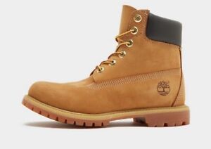 Timberland Men's 6 Inch Premium Waterproof Boots Wheat Nubuck Men’s Size 9.5M