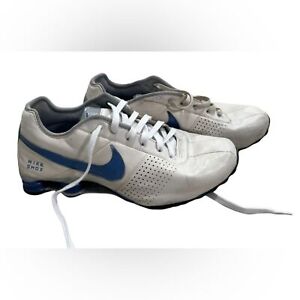 Nike Shox Blue and White Mens Athletic Tennis Shoes Sz 10