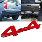 4x4 Red Badge Emblem For Toyota Tundra Rear Tailgate Door 4WD Fender Sticker