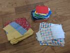 Vintage Quilt Block Pieces Cut And Ready To Sew Squares Different Sizes