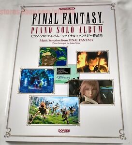 Final Fantasy Piano Solo Album SHEET MUSIC Song Book IV VI VII 7 8 IX US Seller