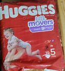 Huggies Little Movers Baby Baby Diaper Size 5 Over 27 lbs. 49680 19 Ct