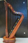 Wood HARP Christmas Ornament- Hangs or Stands - Hand-made -8.5 Inches- NEW
