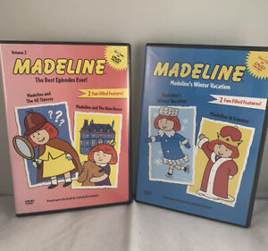 Lot of 2~Madeline 4 Stories~The Best Episodes Ever (1993)~Winter Vacation (1989)