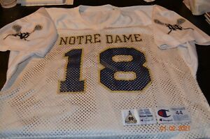 NOTRE DAME LACROSSE GAME USED JERSEY