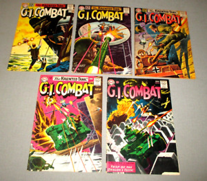 5-DC COMICS-G.I. COMBAT-THE HAUNTED TANK -1962-1963- # 94,95,96,98,99-SILVER AGE