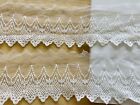 2 Yards Bright White Embroidered Lace Trim for Sewing/Bridal/Crafts/4