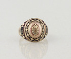 Mens 10k Yellow Gold & Rose Gold 1947 Fort Smith Class Ring Monogram Signet Ring