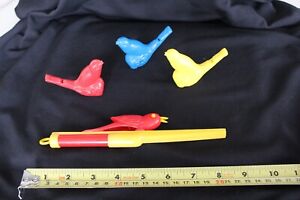 VTG Slide Whistle and Water Warbler Singing Bird Whistles Hong Kong Plastic Toys