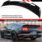 FOR 2015-2023 FORD MUSTANG GT GLOSS BLACK MD STYLE HIGHKICK TRUNK SPOILER WING (For: 2016 Ford Mustang GT)