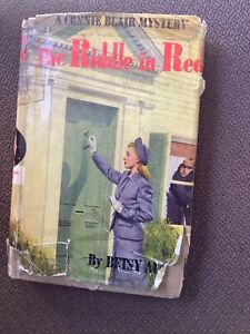 A Connie Blair Mystery THE RIDDLE IN RED by Betsy Allen Vintage 1948 Hardcover