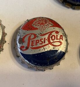 New Listing1950's Pepsi cola SODA crown bottle cap single dot top cork acl cone flat SC TAX