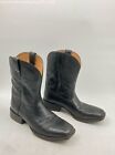 MEN'S ARIAT BLACK LEATHER WESTERN BOOTS SIZE 12EE