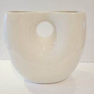 New ListingTorre & Tagus White Contemporary Decorative Ceramic Vase Open Modern MCM